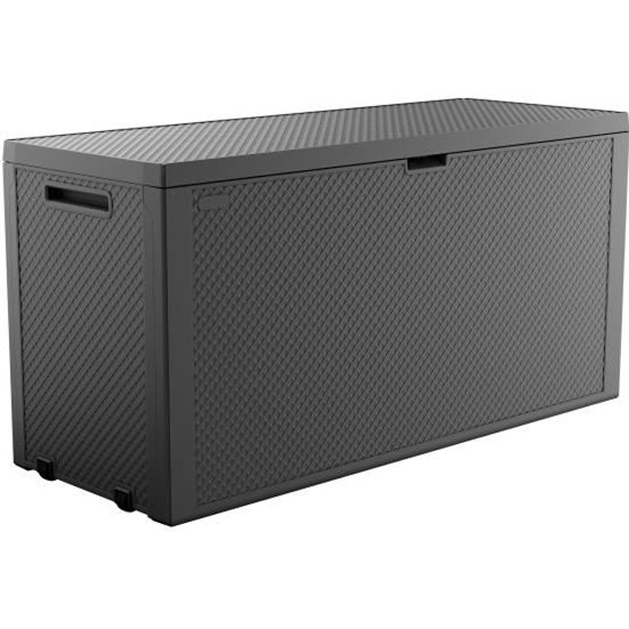 KETER 270 L Outdoor Resin Storage Box - Grey - Emily Garden Trunk