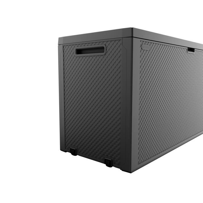 KETER 270 L Outdoor Resin Storage Box - Grey - Emily Garden Trunk