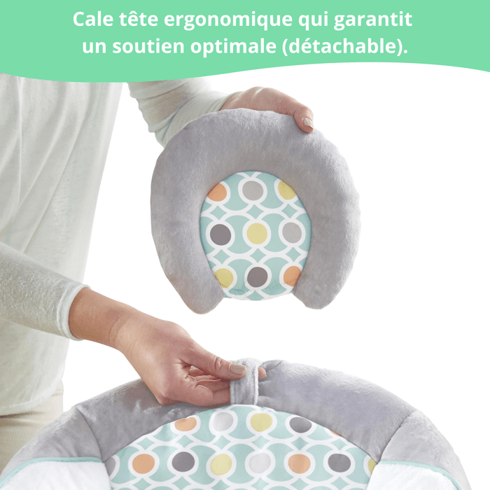 INGENUITY Baby Bouncer - Morrison, Removable Activity Toys, 8 Melodies