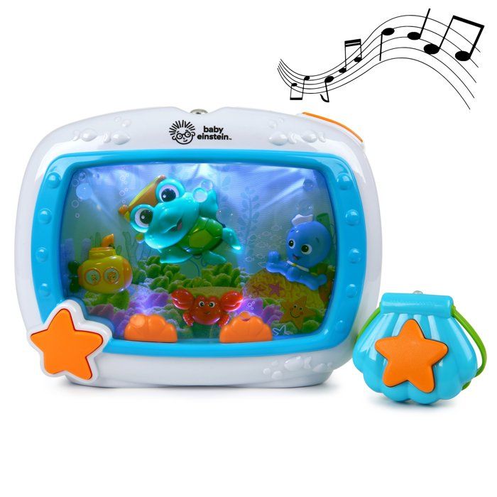 BABY EINSTEIN - Baby Night Light Ocean Dreams - Musical Aquarium & Ocean Sounds, Remote Control, Blue