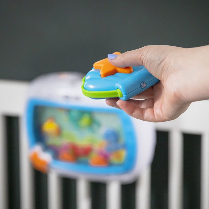 BABY EINSTEIN - Baby Night Light Ocean Dreams - Musical Aquarium & Ocean Sounds, Remote Control, Blue
