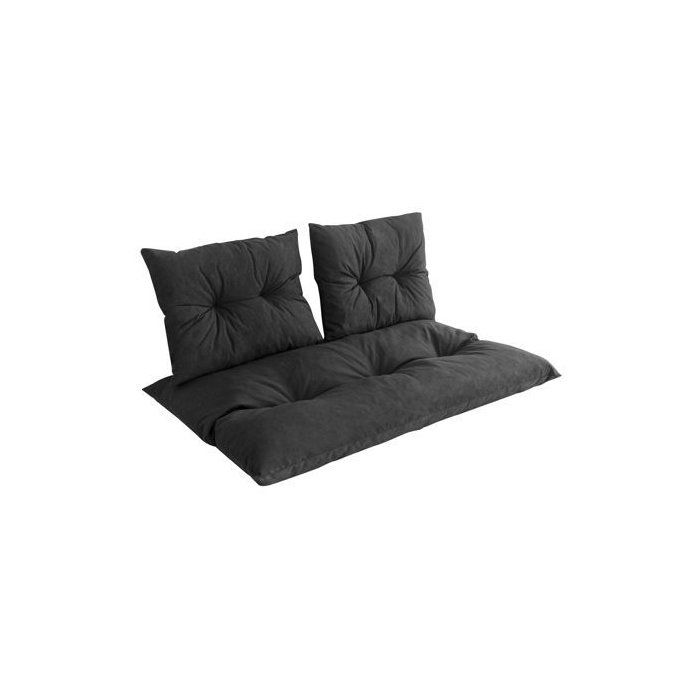 PRIVATE GARDEN Classic Pallet Kit - Slate Mattress + 2 Back Cushions