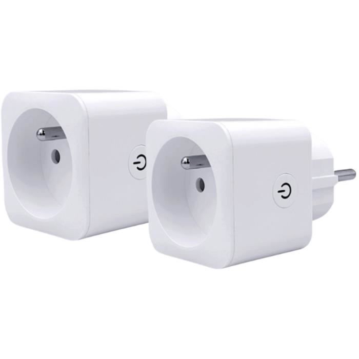 KONYKS Priska FR Dual Pack Smart Sockets, Wi-Fi and Bluetooth, 16 A, Energy Monitoring