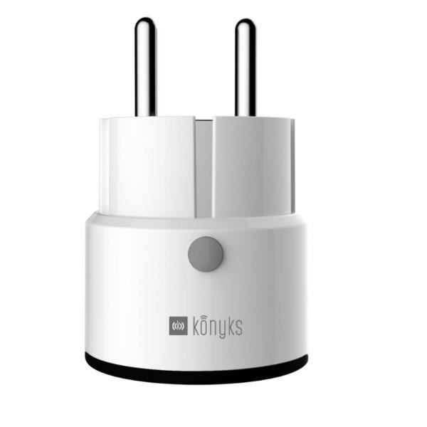 KONYKS Mini Smart Plug - Priska Max Black FR - Wi-Fi + BT - 16A - White