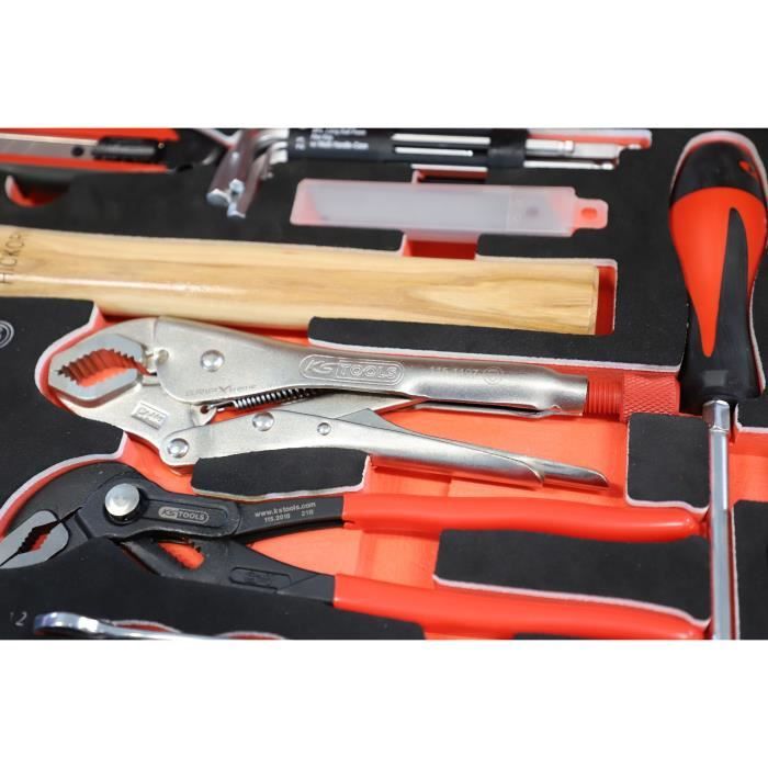 KS TOOLS Module - 2-Drawer Tool Set - 184 Pieces - For Tool Trolley - 714.0184