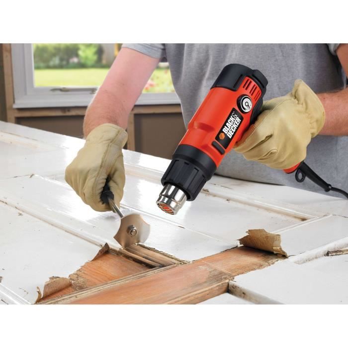 Décapeur thermique filaire - BLACK+DECKER - KX2200K-QS - 2200W -  645°C max - 2 débit d'airs