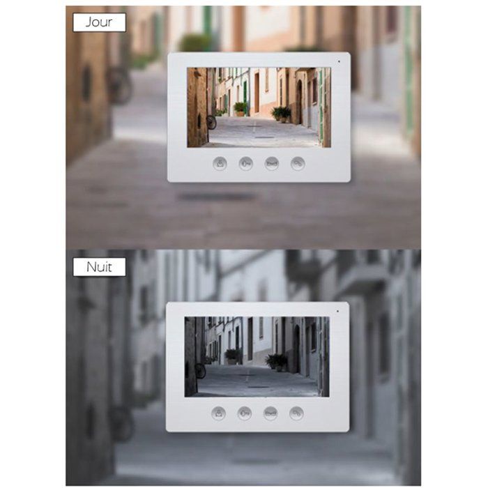 KYF Video Door Entry System - 7" Touchscreen - Wired - Wi-Fi Connected