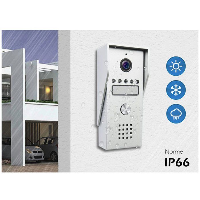 KYF Video Door Entry System - 7" Touchscreen - Wired - Wi-Fi Connected