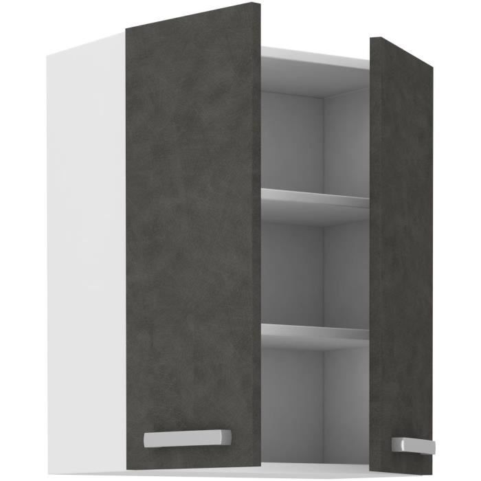 LASSEN Tall Cabinet - Matte Grey - W 60 x D 31.6 x H 72 cm