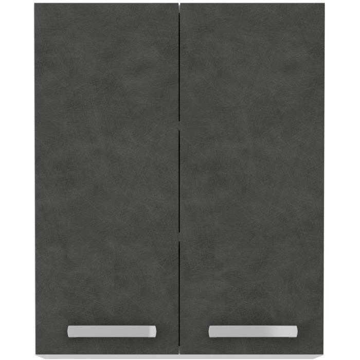 LASSEN Tall Cabinet - Matte Grey - W 60 x D 31.6 x H 72 cm