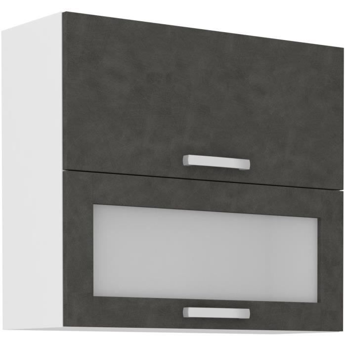 LASSEN High Cabinet - Matte Grey - W 80 x D 31.6 x H 72 cm