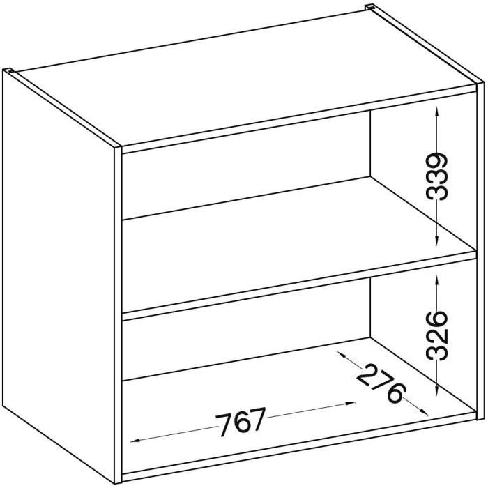 LASSEN High Cabinet - Matte Grey - W 80 x D 31.6 x H 72 cm