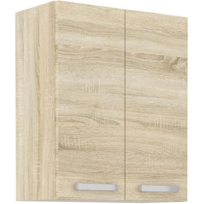 High Cabinet - Sonoma Oak Decor - L 60 cm x D 31.6 x H 72 cm
