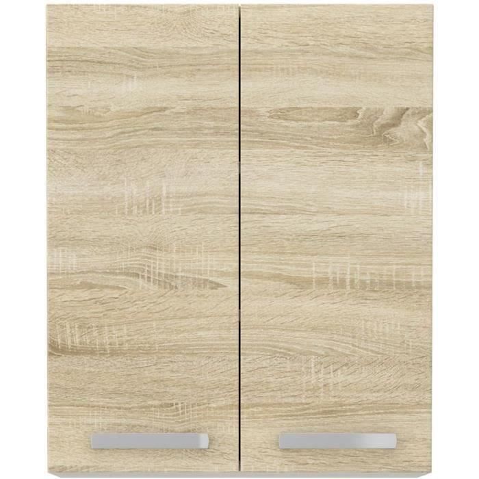High Cabinet - Sonoma Oak Decor - L 60 cm x D 31.6 x H 72 cm