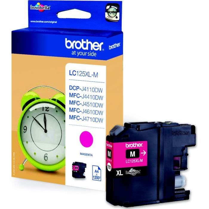 Brother LC125XLM Magenta Ink Cartridge - High Capacity - Up to 1200 Pages