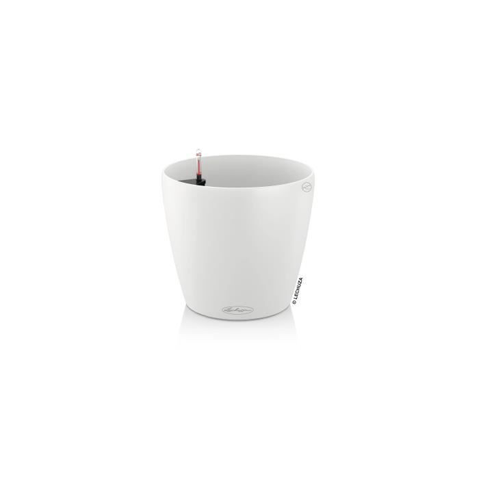 LECHUZA Flowerpot - Classico Color 28 - Ø 28 x 26 cm - Complete Kit - White - 9 L