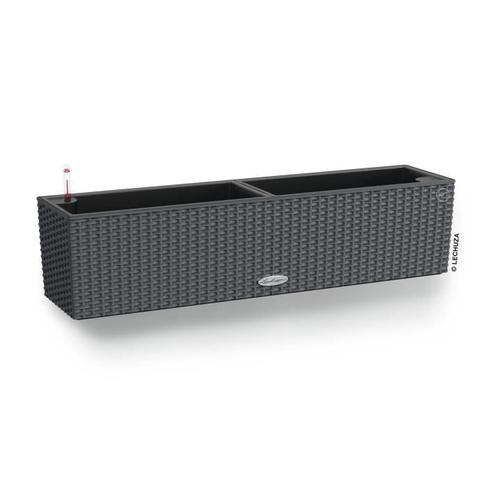 LECHUZA Jardiniere BALCONERA Cottage 80 ALL-IN-ONE Granit