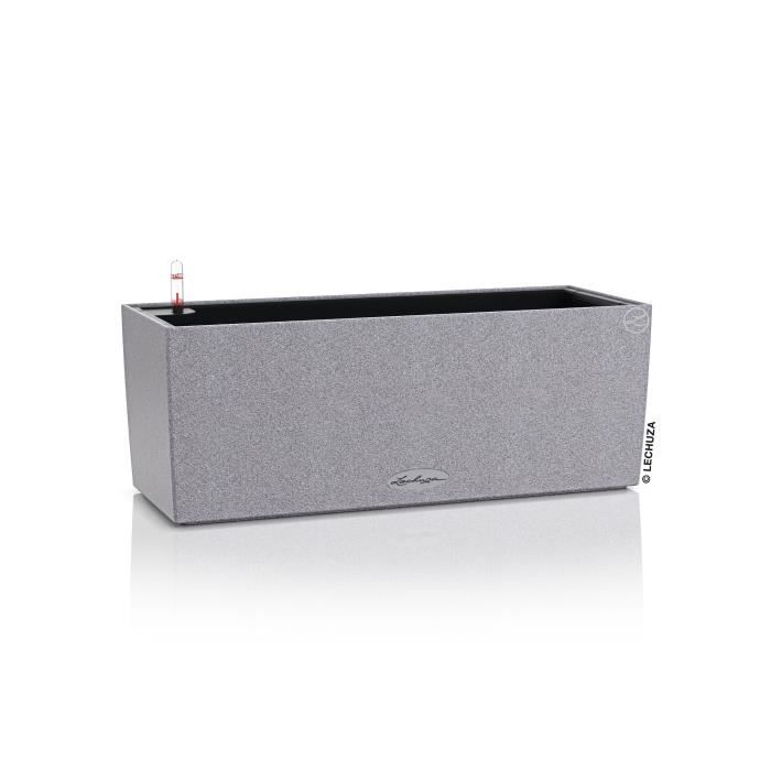LECHUZA Balcony Planter BALCONERA Stone 50 ALL-IN-ONE Grey