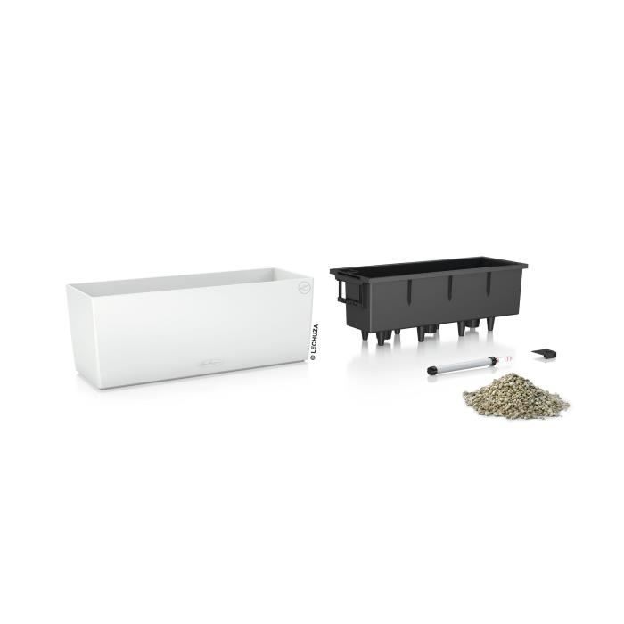 LECHUZA Balcony Planter Color 50 ALL-IN-ONE White 15670
