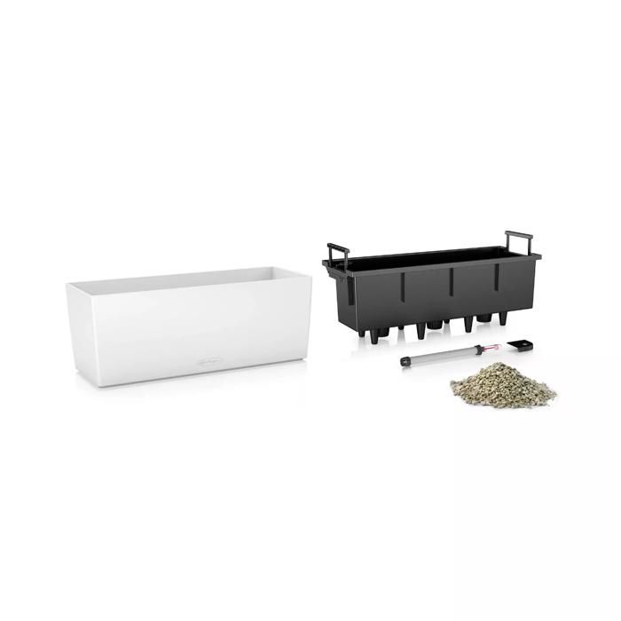 LECHUZA Balcony Planter Color 50 50x19x19 cm Slate Rectangular