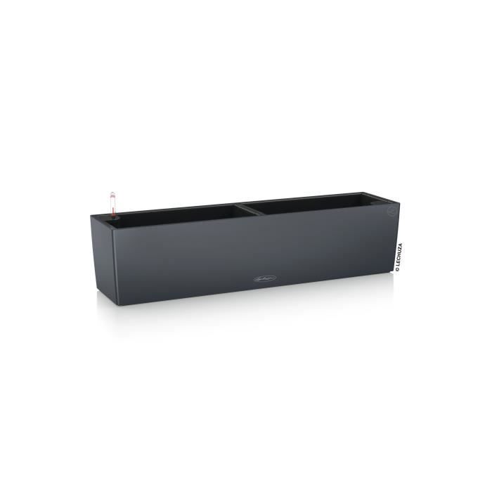 LECHUZA Balcony Planter Color 80 ALL-IN-ONE Slate 15683