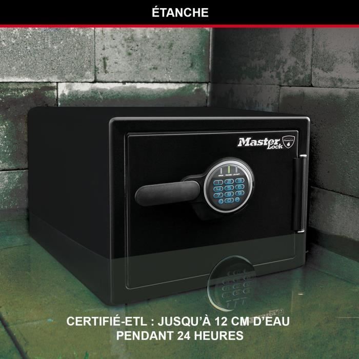 22 L Fireproof and Water Resistant Security Safe - MASTER LOCK LFW082FTC