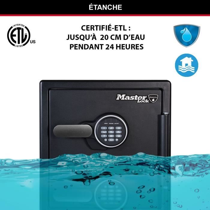 Safe - MASTER LOCK - LFW123FTC - Fireproof and Waterproof - XL 33.6 Liters - Electronic Combination Lock