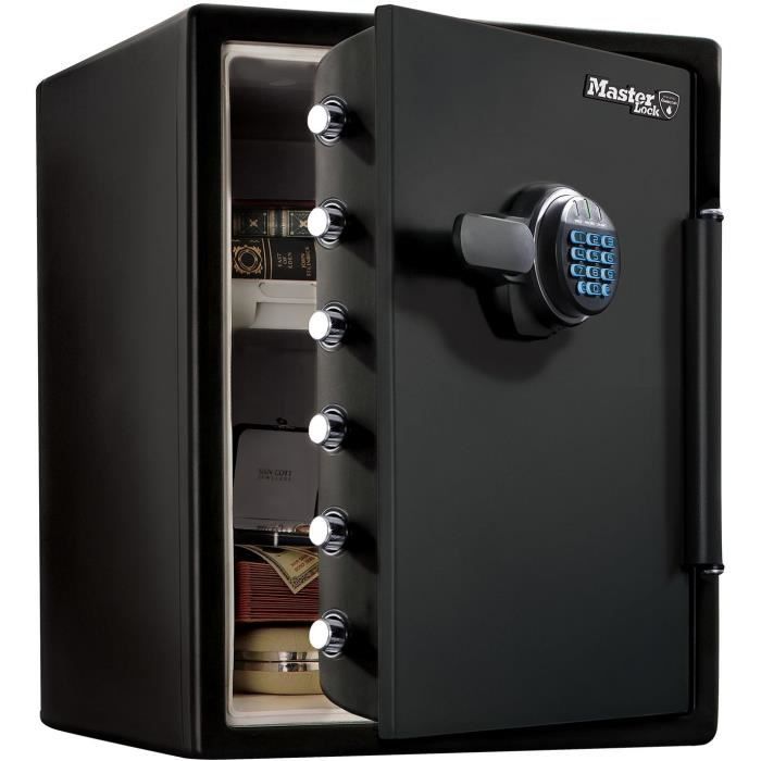 Safe - MASTER LOCK - Fireproof and Waterproof - XXL 56.6 L - Electronic Combination