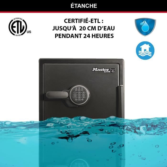 Safe - MASTER LOCK - Fireproof and Waterproof - XXL 56.6 L - Electronic Combination