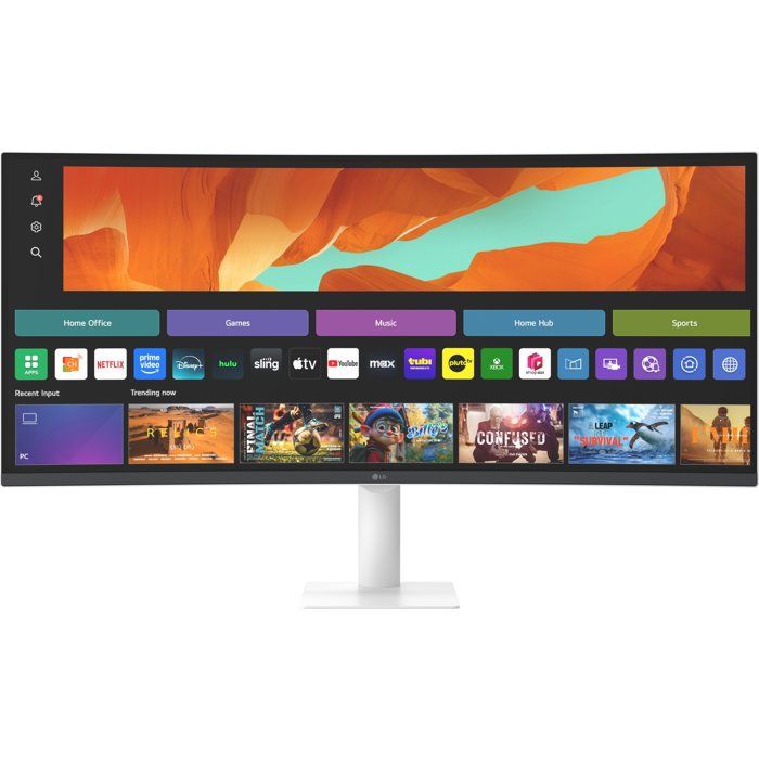 LG - Curved PC Monitor - 34" - WQHD - 100Hz - VA Panel - 5ms - 34U601SA-W