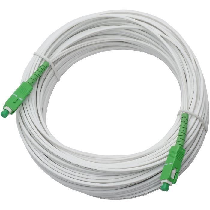 Fiber optic cable for Livebox, SFR box and Bbox 20m00