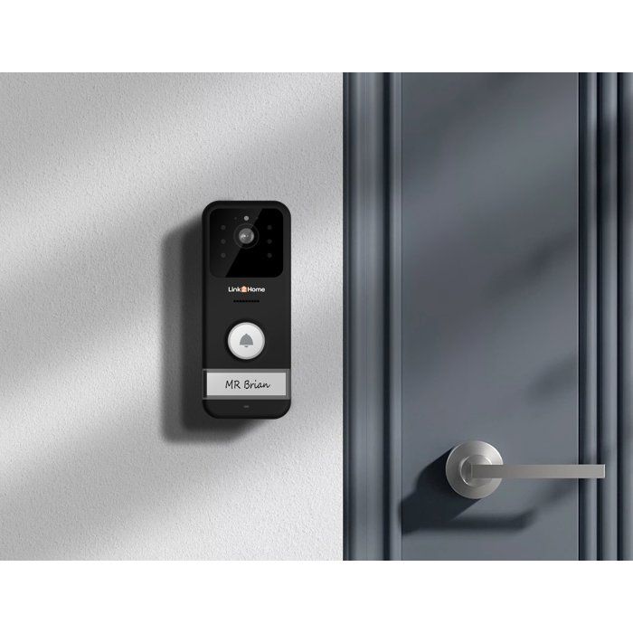 LINK2HOME Portable Wireless Video Doorbell - 3" LCD Screen