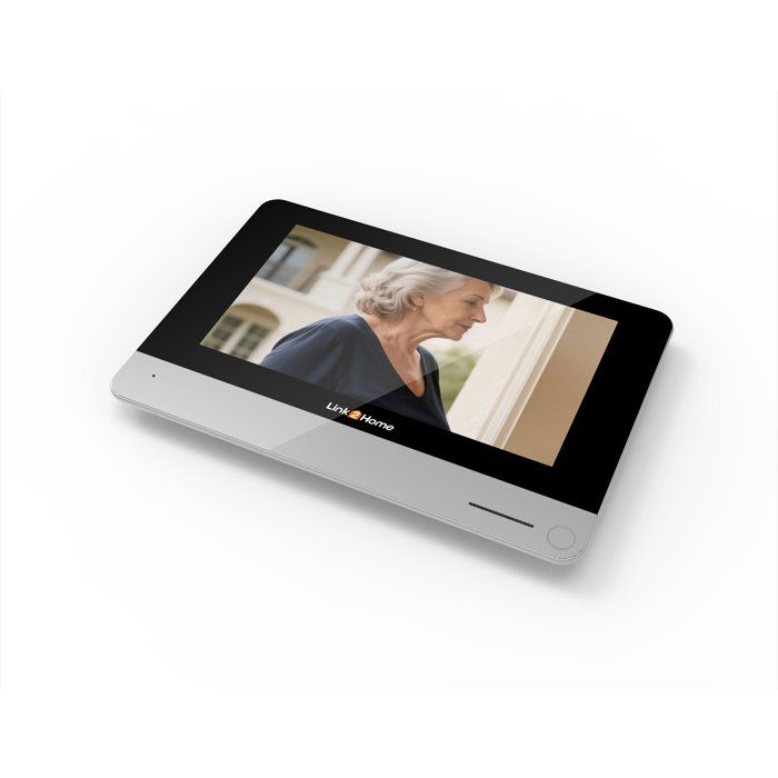 LINK2HOME WiFi Video Doorbell - 7" Touchscreen - 1080p Camera