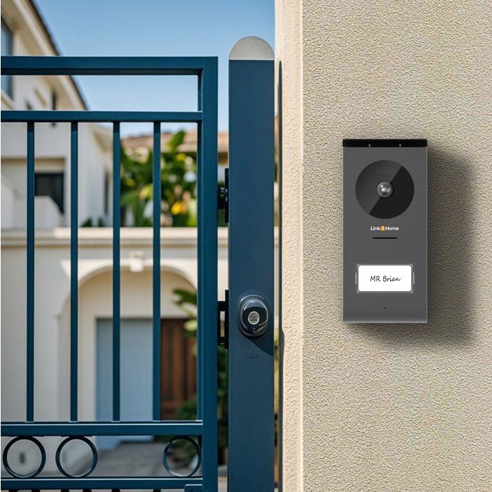 LINK2HOME WiFi Video Doorbell - 7" Touchscreen - 1080p Camera