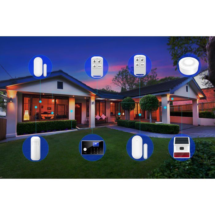 LINK2HOME Door/Window Sensor - 433 MHz - Tamper-Proof - CR2054 Battery Included