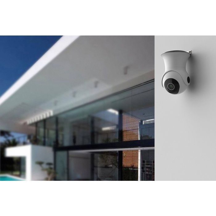 LINK2HOME Connected Surveillance Camera - 1080p - 355°/85° Rotation - IP65 + 16GB SD Card