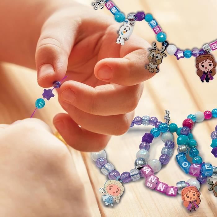 LISCIANIGIOCHI Jewelry Box - FROZEN - Lockable Box with Beads and Charms - For Ages 8+