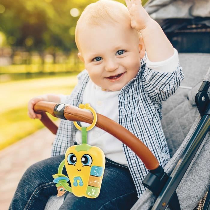 CAROTINA BABY Electronic Rattle - Pepper - Joyful Sounds and Teething Rings