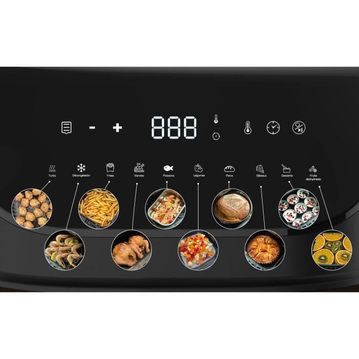 LITTLE BALANCE Air Fryer - Crousty Light XL - 7 L Capacity - 1600W