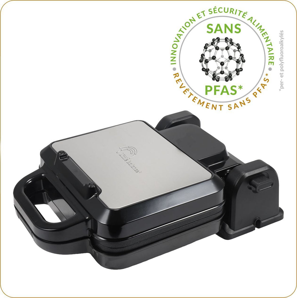 LITTLE BALANCE Waffle Maker - Flip Waffles - 1200W - 22x18cm