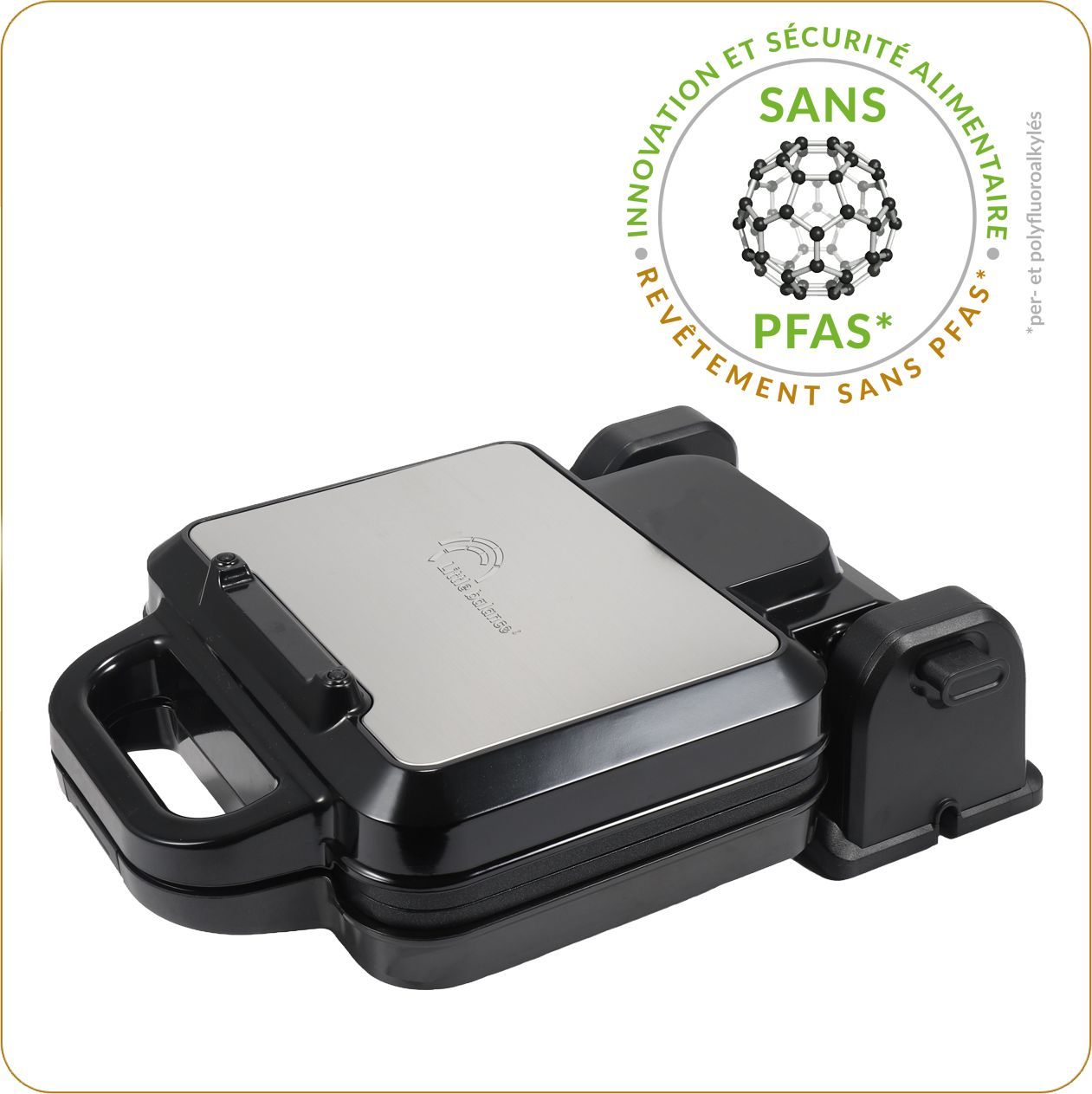 LITTLE BALANCE Waffle Maker - Flip Waffles - 1200W - 22x18cm