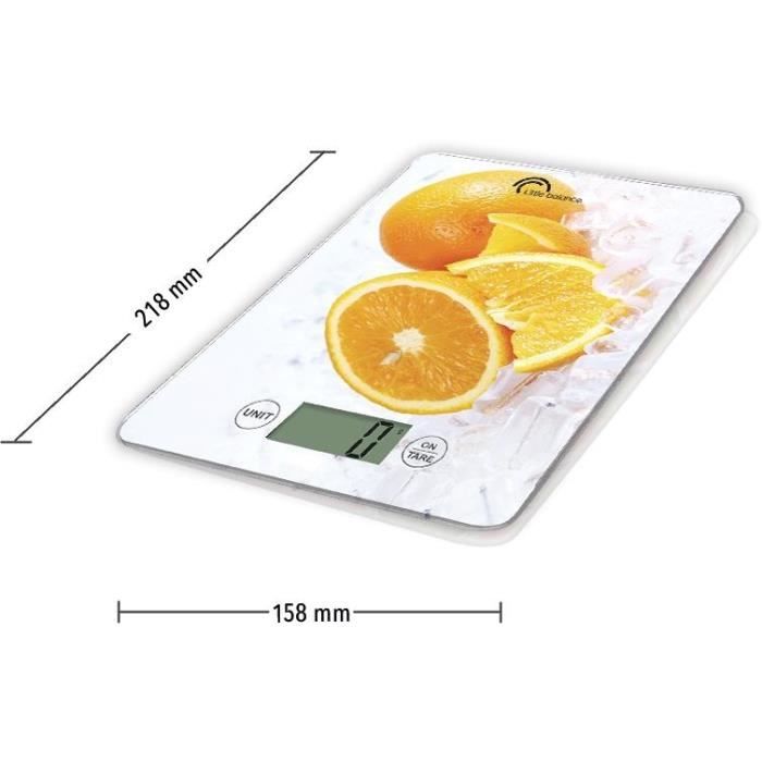 Kitchen Scale - Slim - Orange - 5 kg/ 1 g