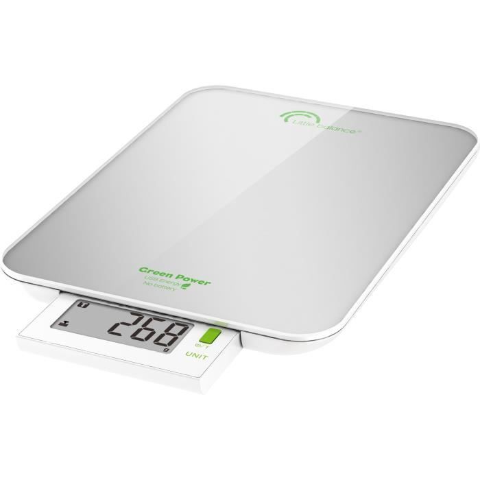 LITTLE BALANCE Kitchen Scale - Slide 6 - Silver - USB Rechargeable
