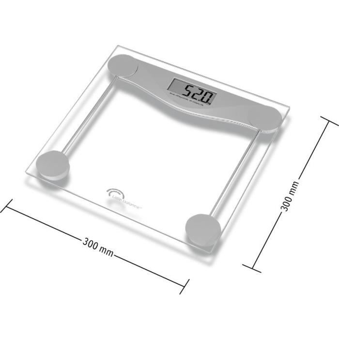 LITTLE BALANCE Electronic Scale - 8193 SB2 - Tempered Glass - 160 kg/ 100 g