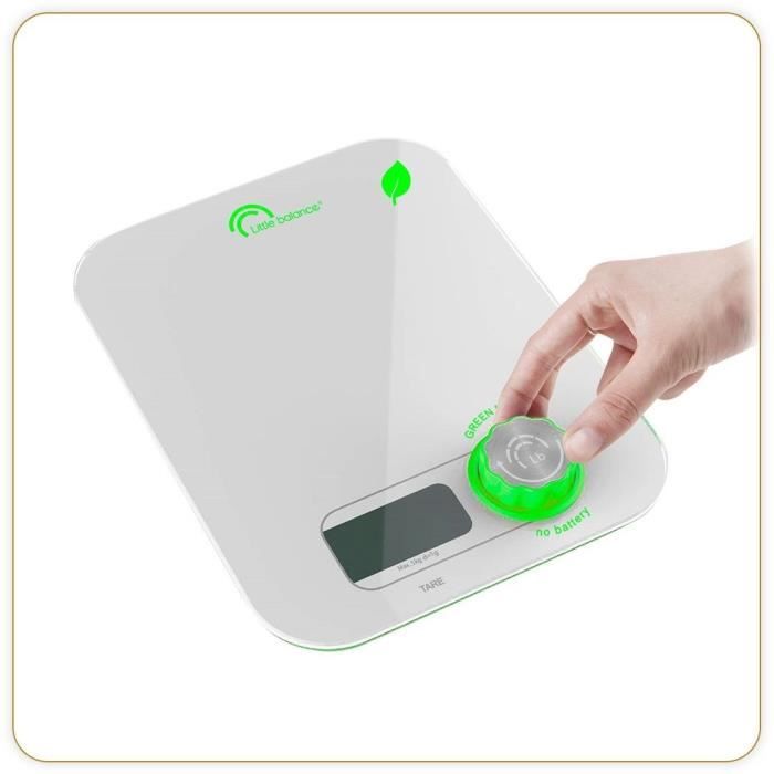 LITTLE BALANCE Kitchen Scale - Kinetic Flower - 5 kg/ 1 g - White