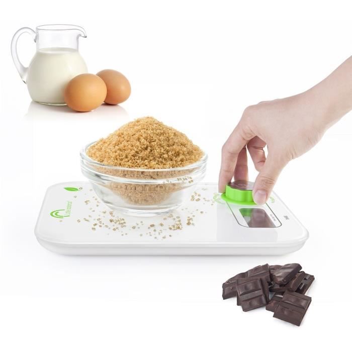 LITTLE BALANCE Kitchen Scale - Kinetic Flower - 5 kg/ 1 g - White
