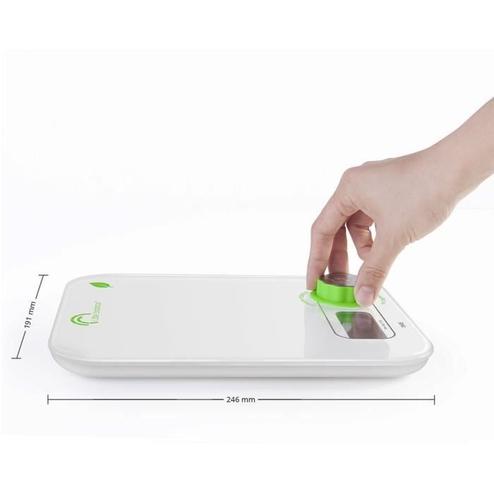 LITTLE BALANCE Kitchen Scale - Kinetic Flower - 5 kg/ 1 g - White
