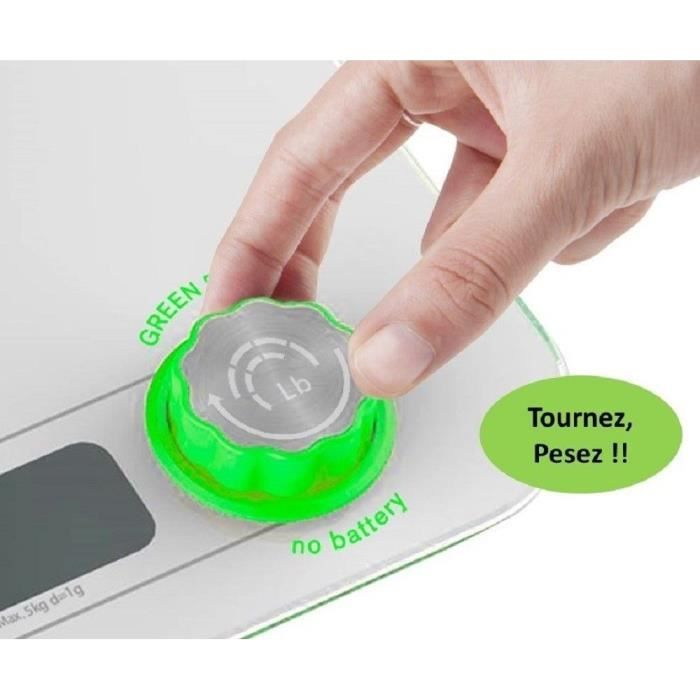 LITTLE BALANCE Kitchen Scale - Kinetic Flower - 5 kg/ 1 g - White