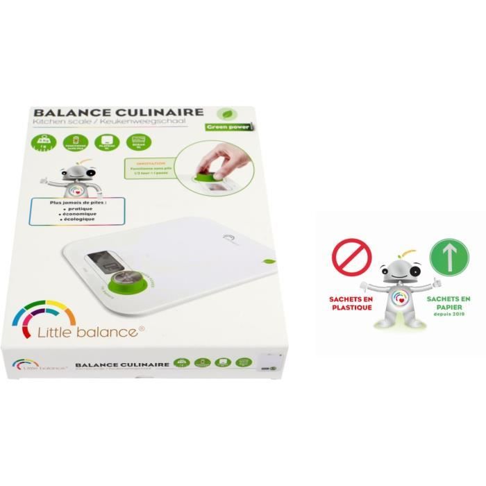 LITTLE BALANCE Kitchen Scale - Kinetic Flower - 5 kg/ 1 g - White