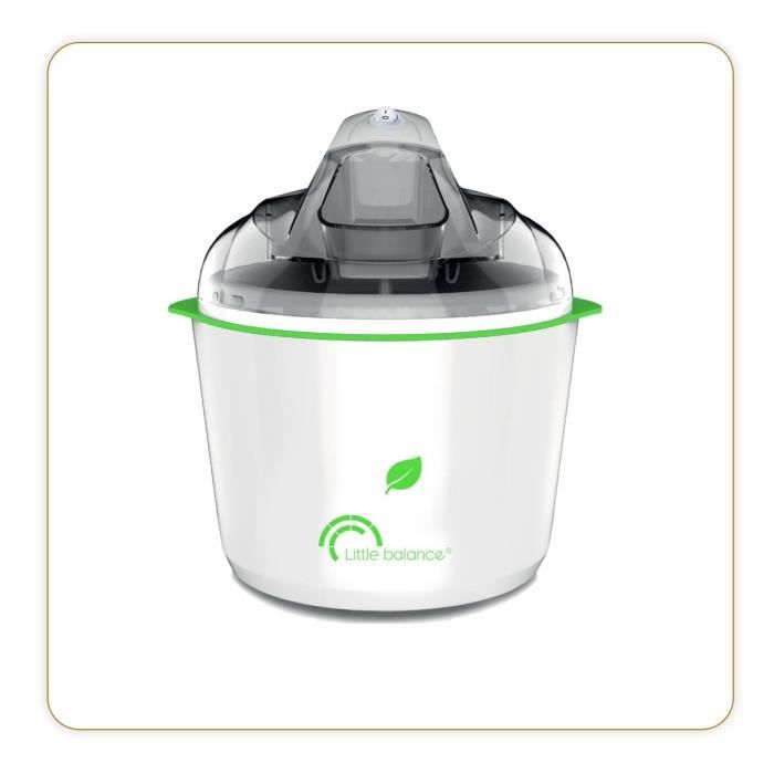 LITTLE BALANCE Ice Cream Maker - Happy Sorbets - 1.5 L - Fast Preparation 30min - 12W
